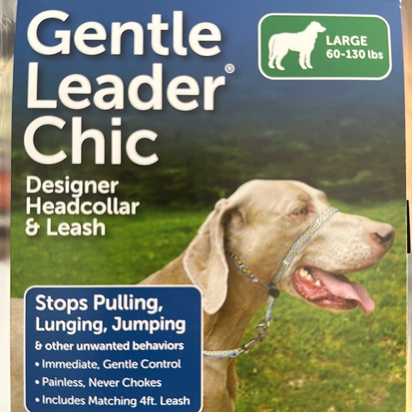 TWO Gentle Leaders Chic, BONES design head collars and leashes, both size large - Picture 3 of 8